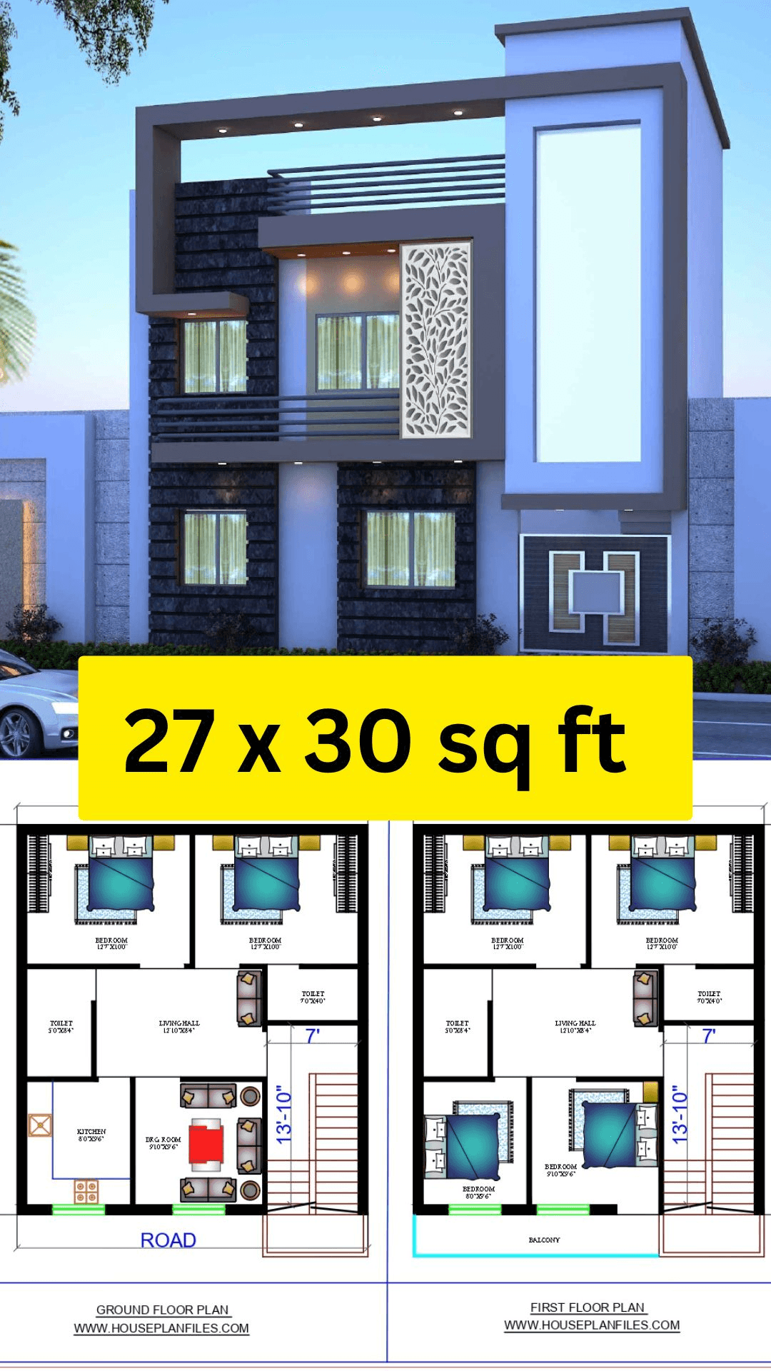 22x45 sq' ft'