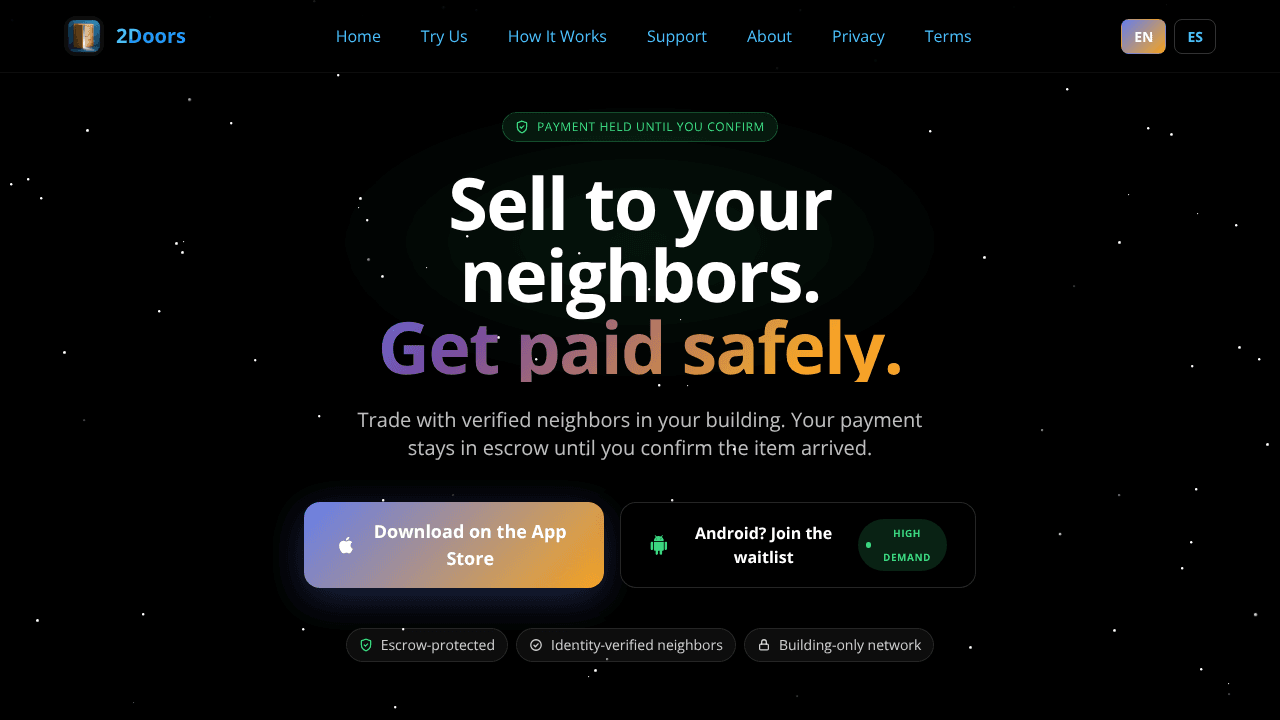 2Doors website screenshot