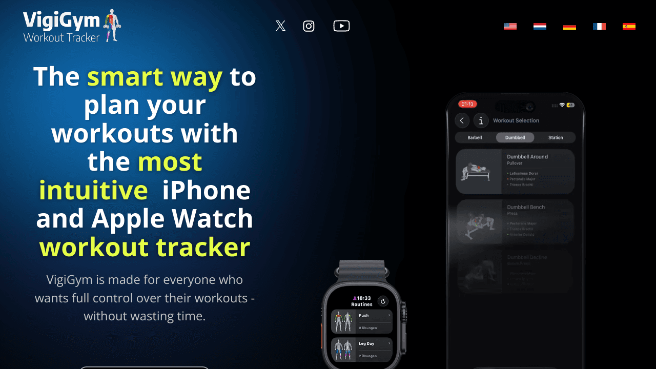 VigiGym – Workout Tracker