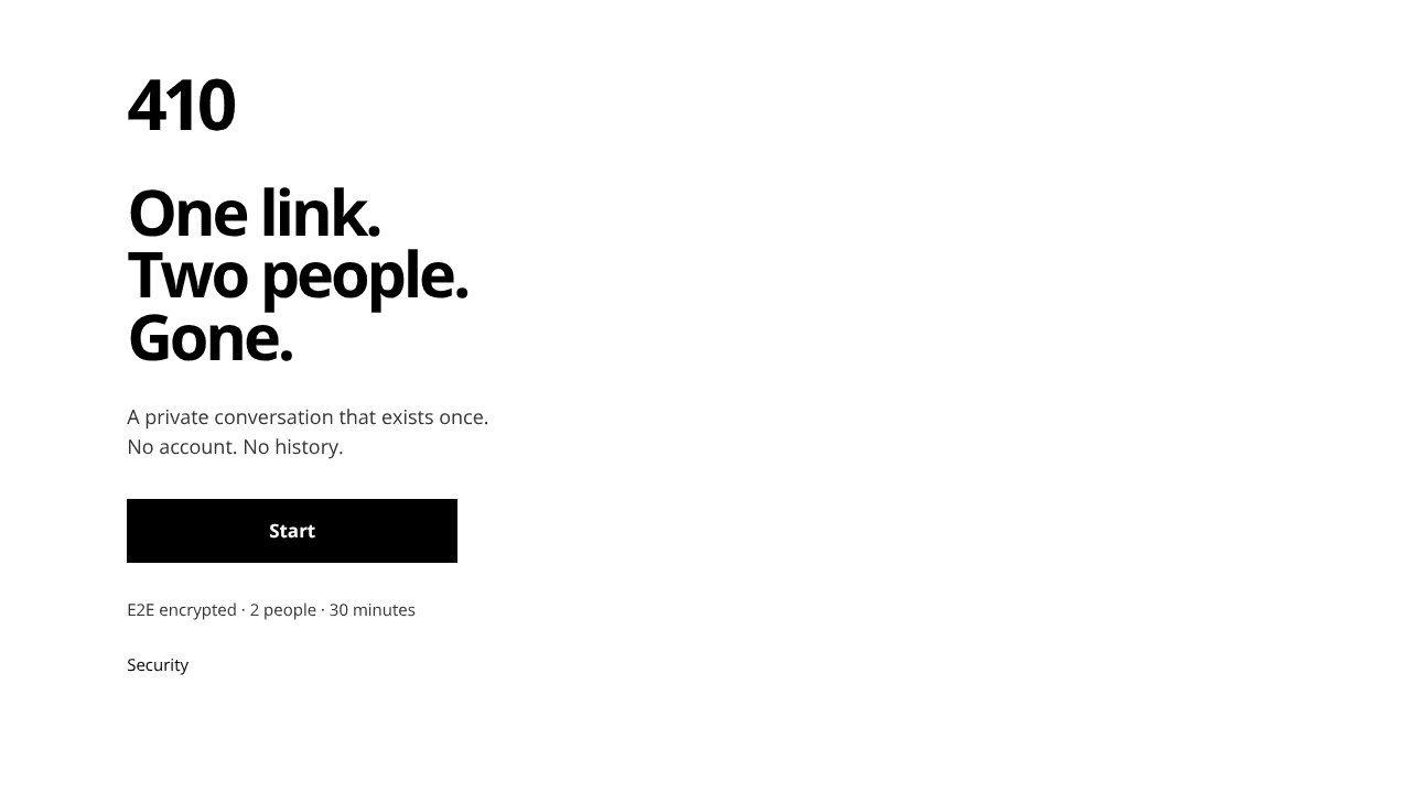 410.chat website screenshot
