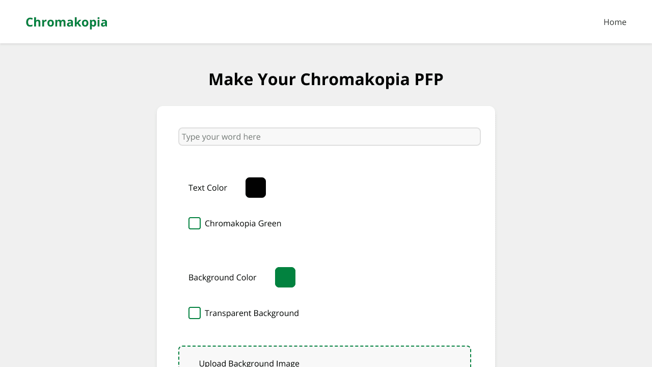 Chromakopiafont Generator