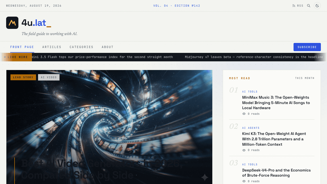 4u.lat website screenshot