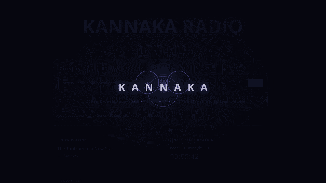 KANNAKA RADIO website screenshot