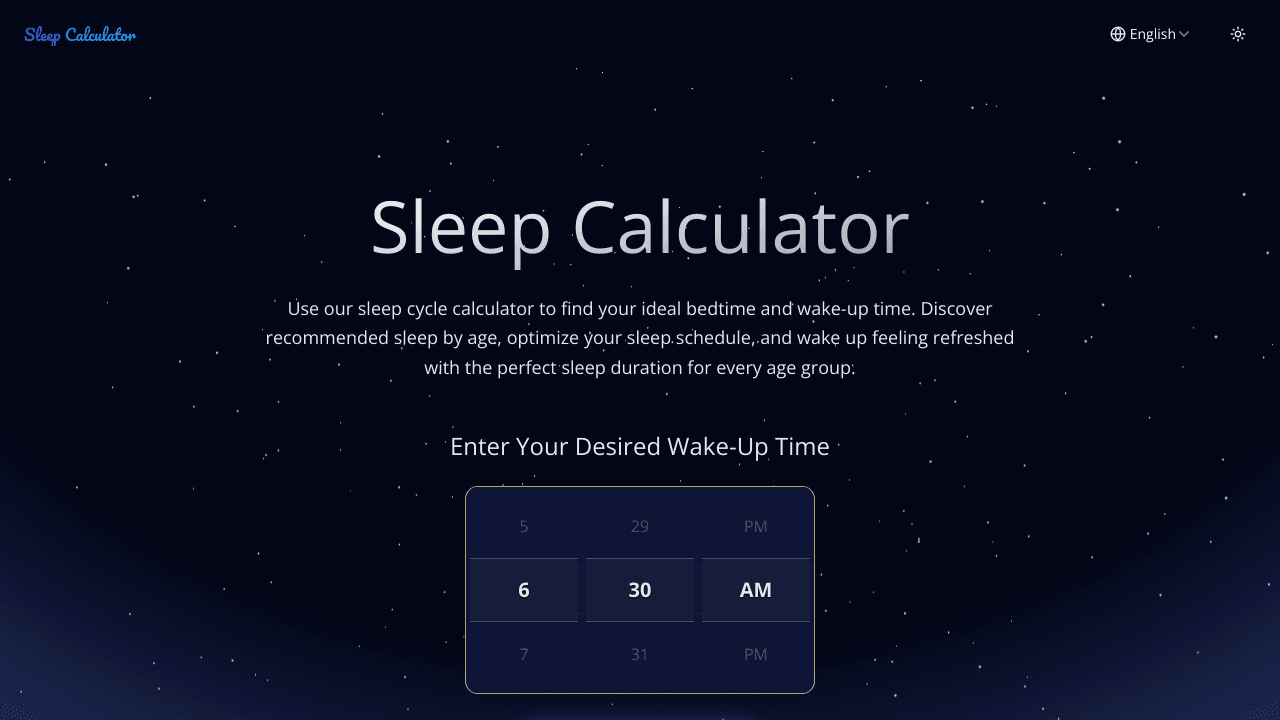 sleep calculator