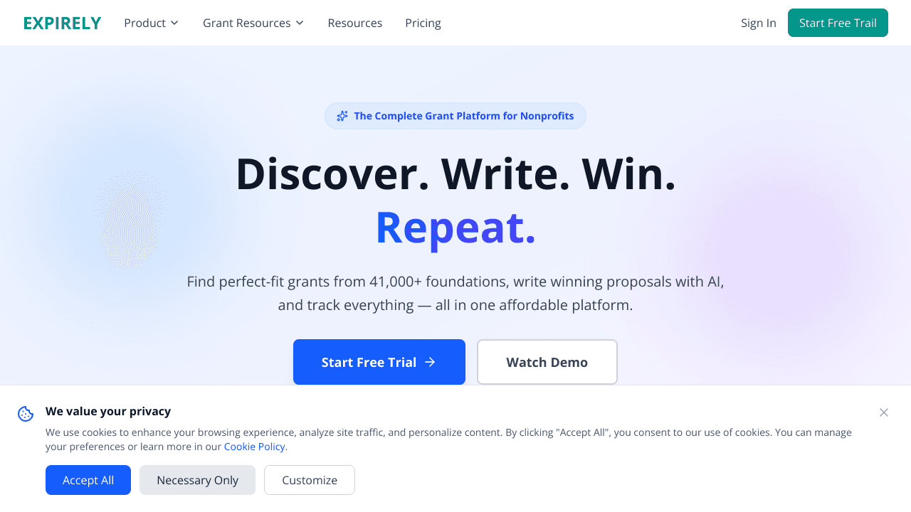 Expirely Grant and contract management