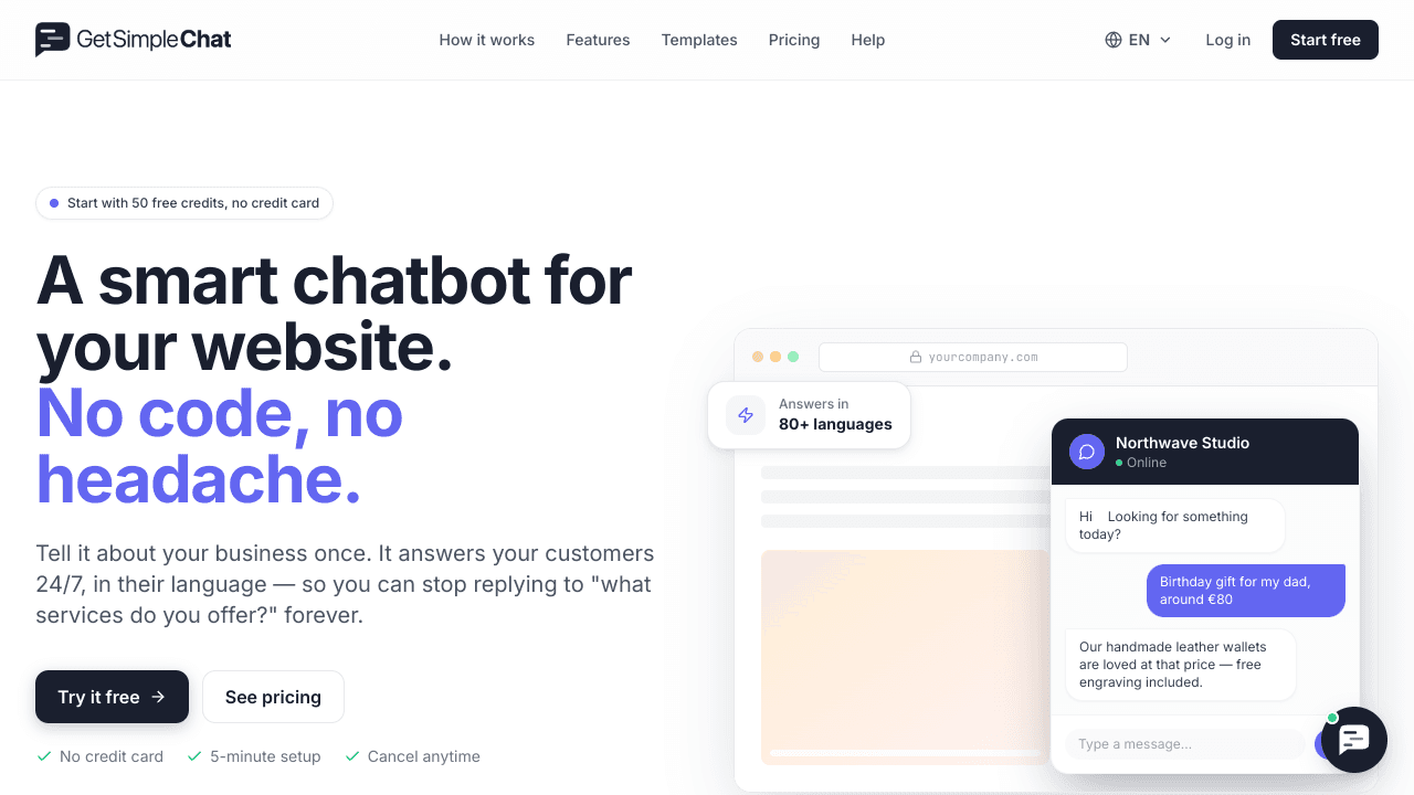 Get Simple Chat