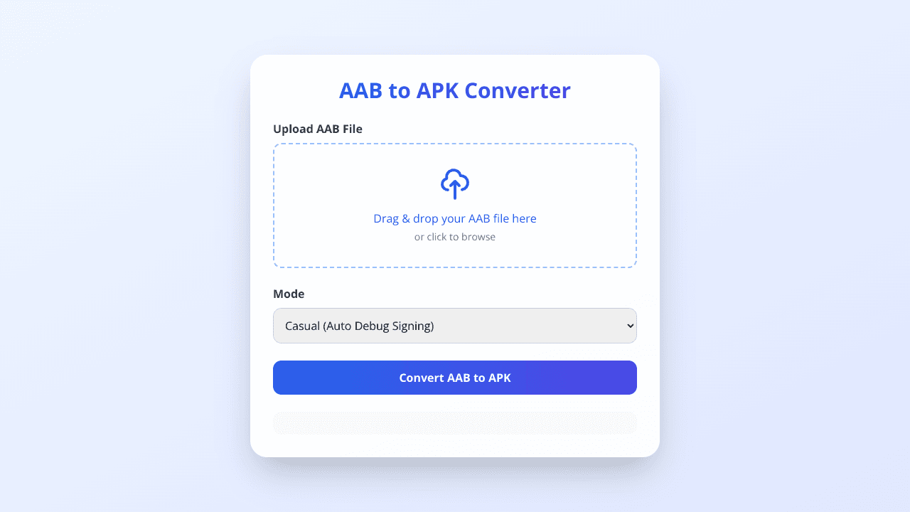 AAB to APK Converter (Ultra Fast)