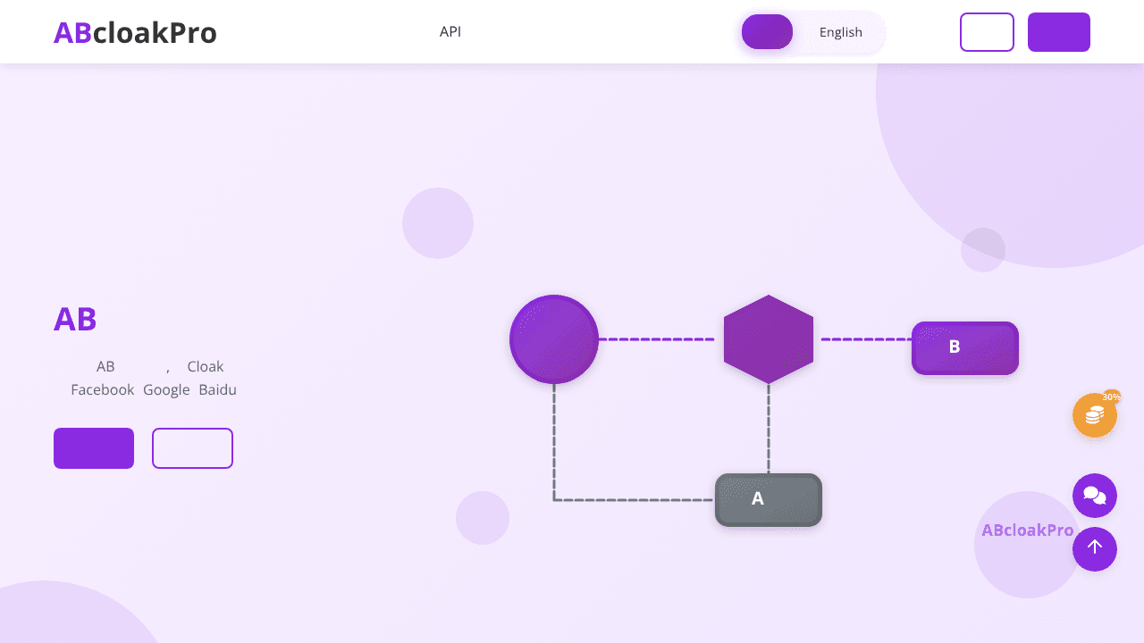 ABcloakPro website screenshot
