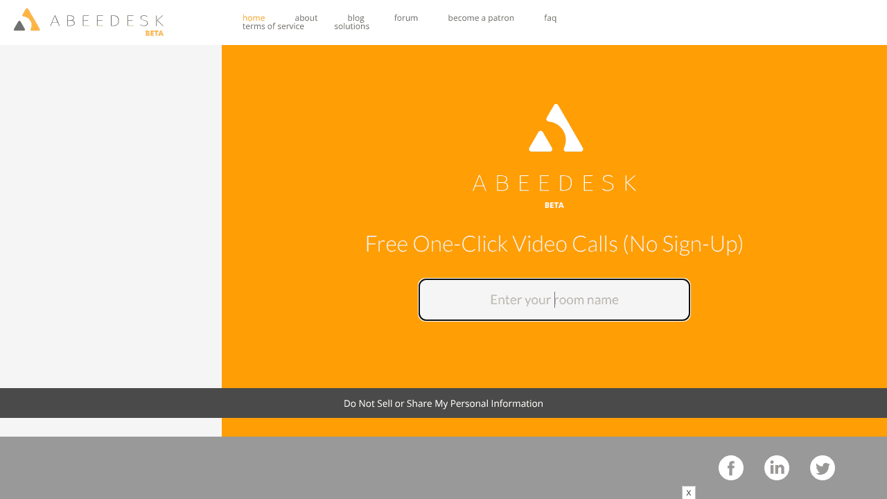 Abeedesk website screenshot
