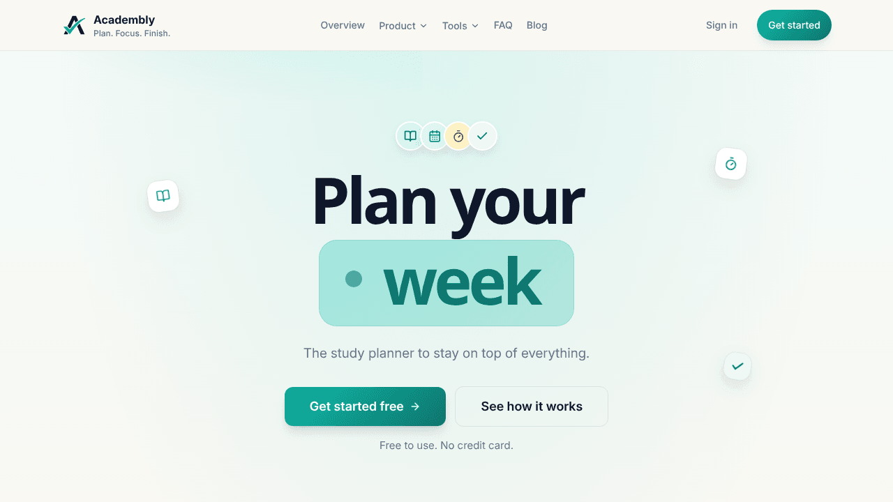 Academbly website screenshot