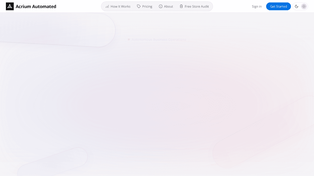 Acrium Automated website screenshot