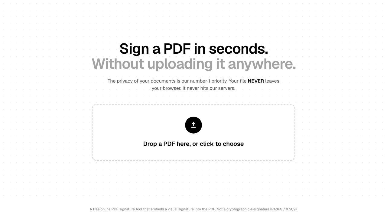 Add Your Signature website screenshot