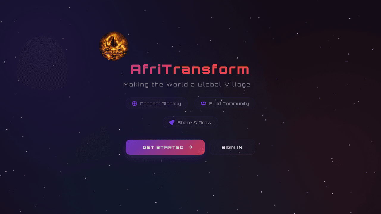 Afritransform website screenshot
