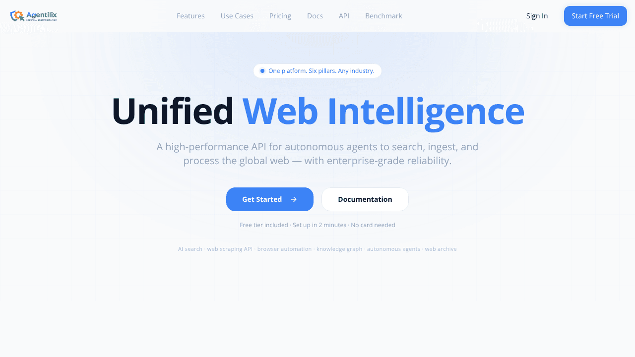 Agentilix website screenshot