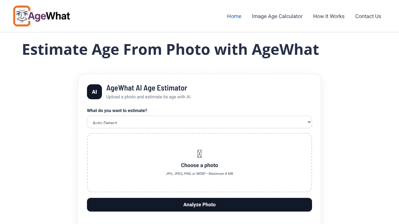 AgeWhat website screenshot