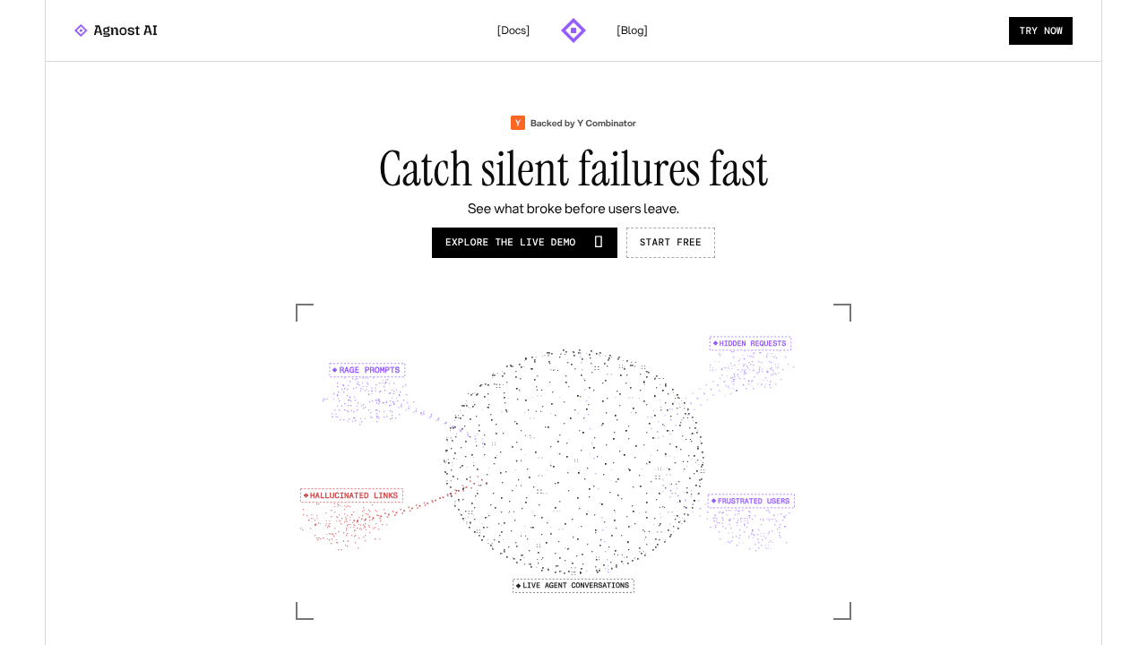 Agnost AI website screenshot