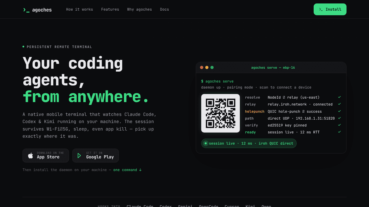 Agoches website screenshot