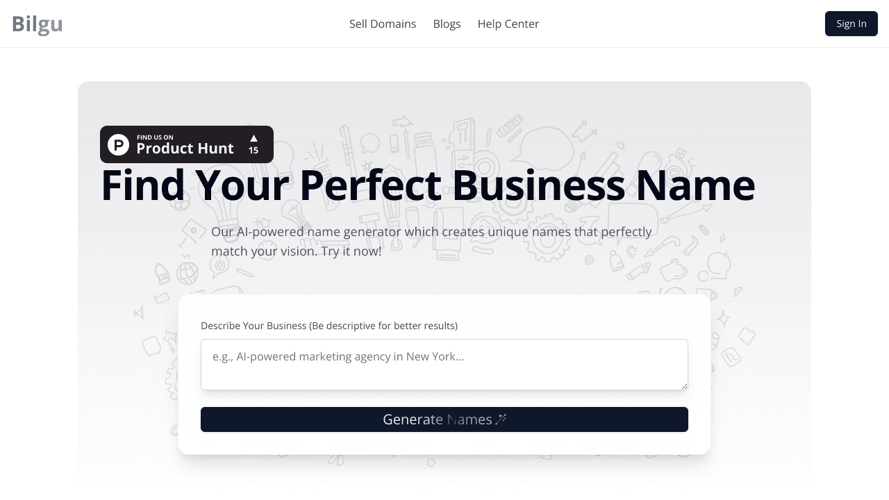 AI Business Name Generator