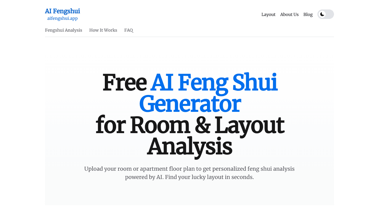 AI Feng Shui Generator