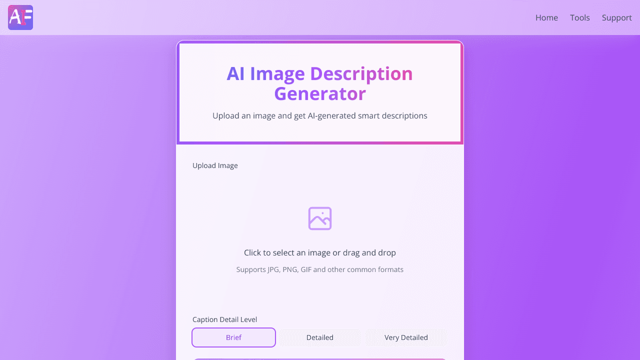 AI Image Description Generator 