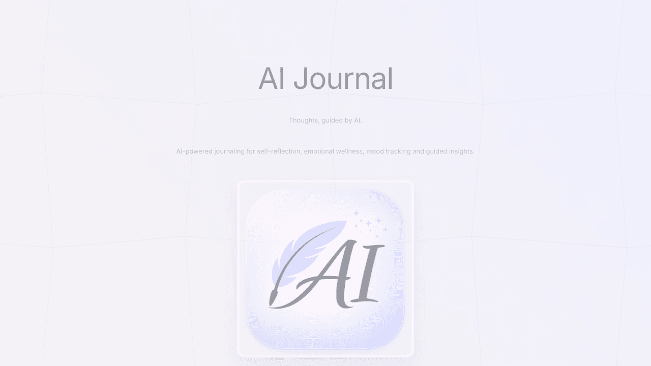 AI journal - Quiet Lines  website screenshot