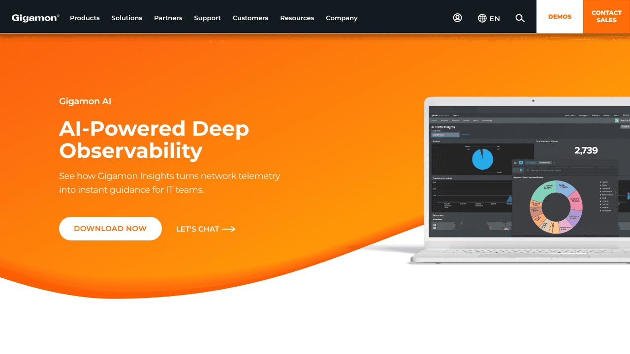 AI-Powered Deep Observability website screenshot
