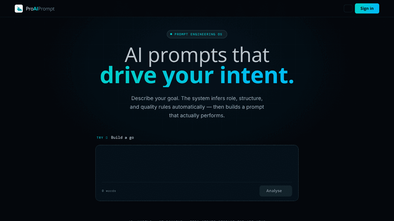 Ai Prompt Engineer website screenshot