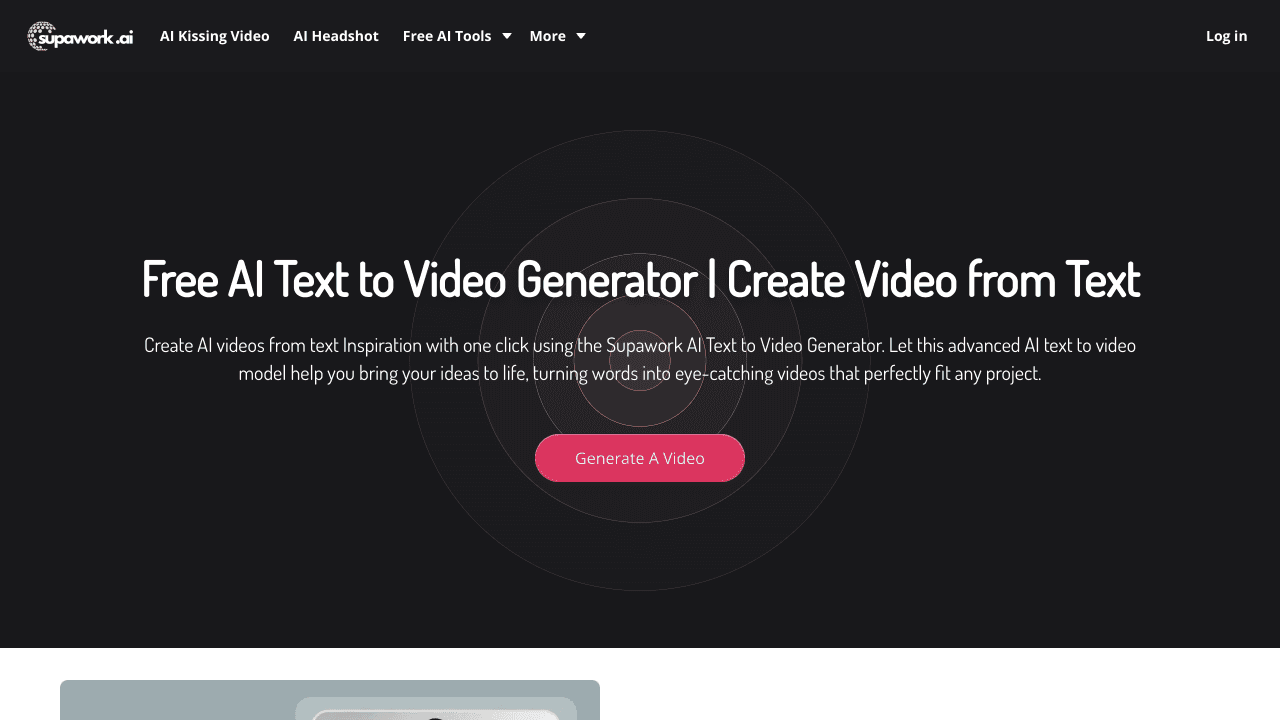 AI Text to Video Generator|Supawork AI