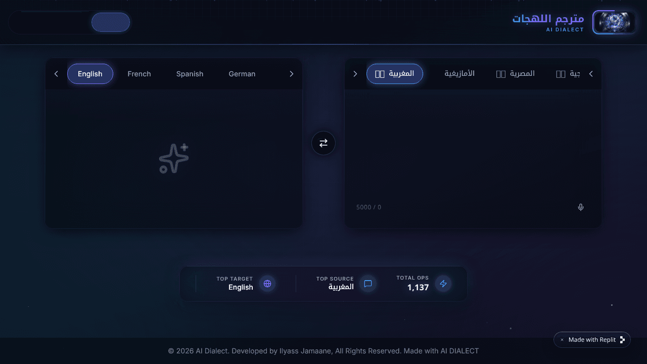 AI_dialect website screenshot
