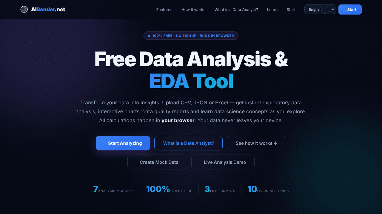 AiBender website screenshot