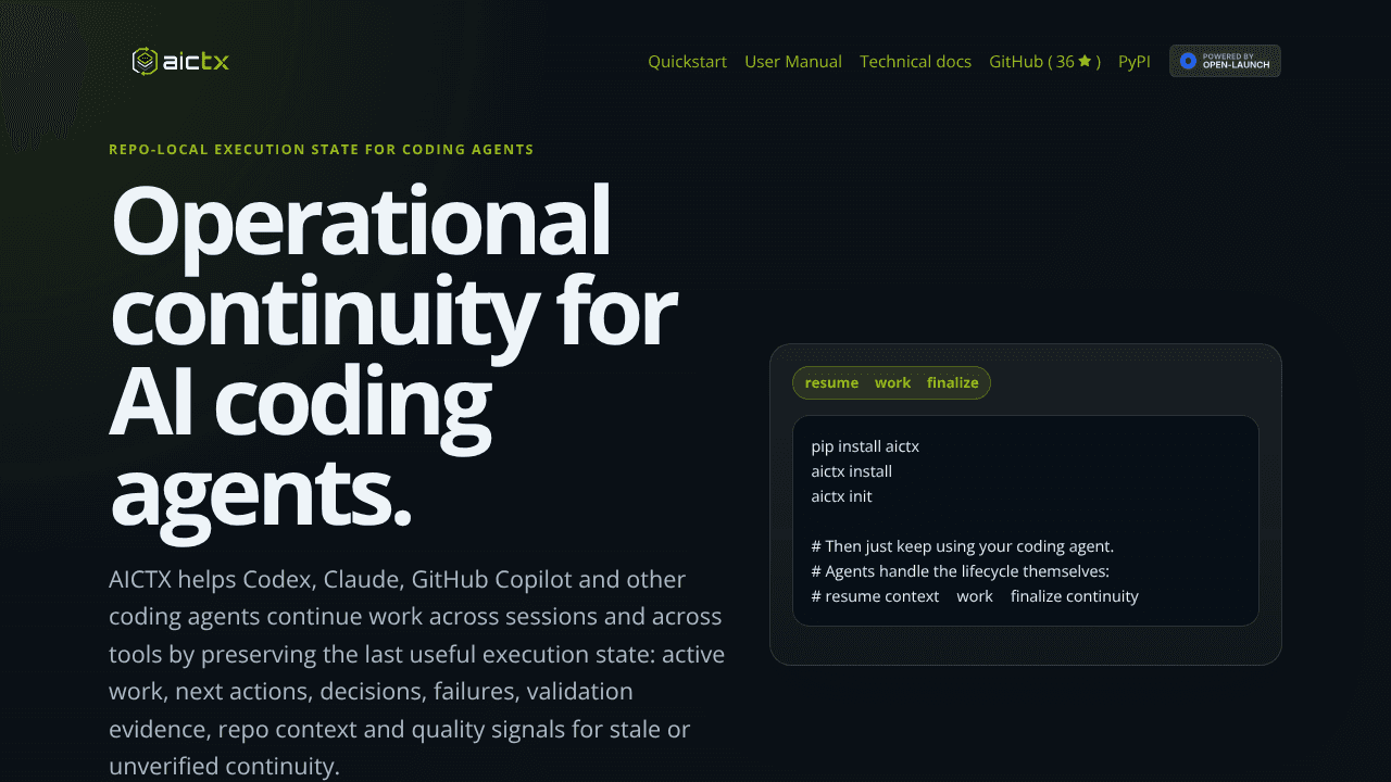aictx website screenshot