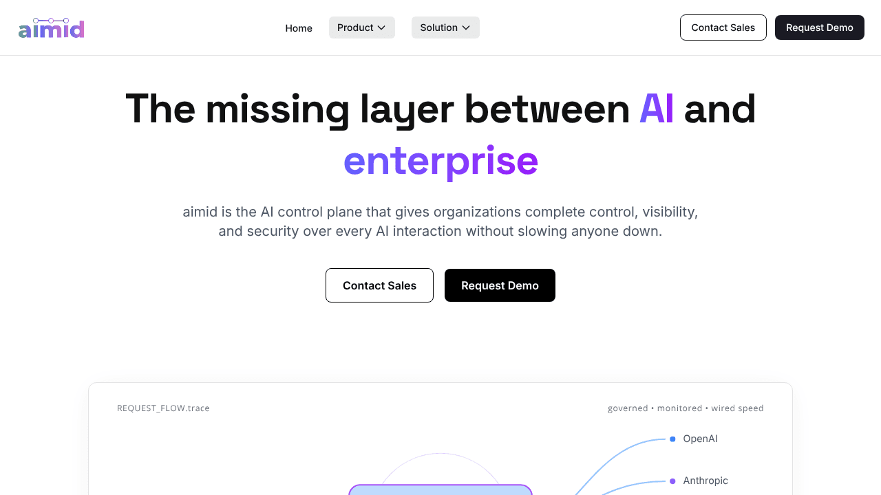 aimid website screenshot