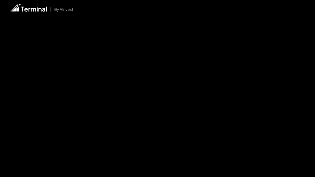 AInvest Terminal website screenshot