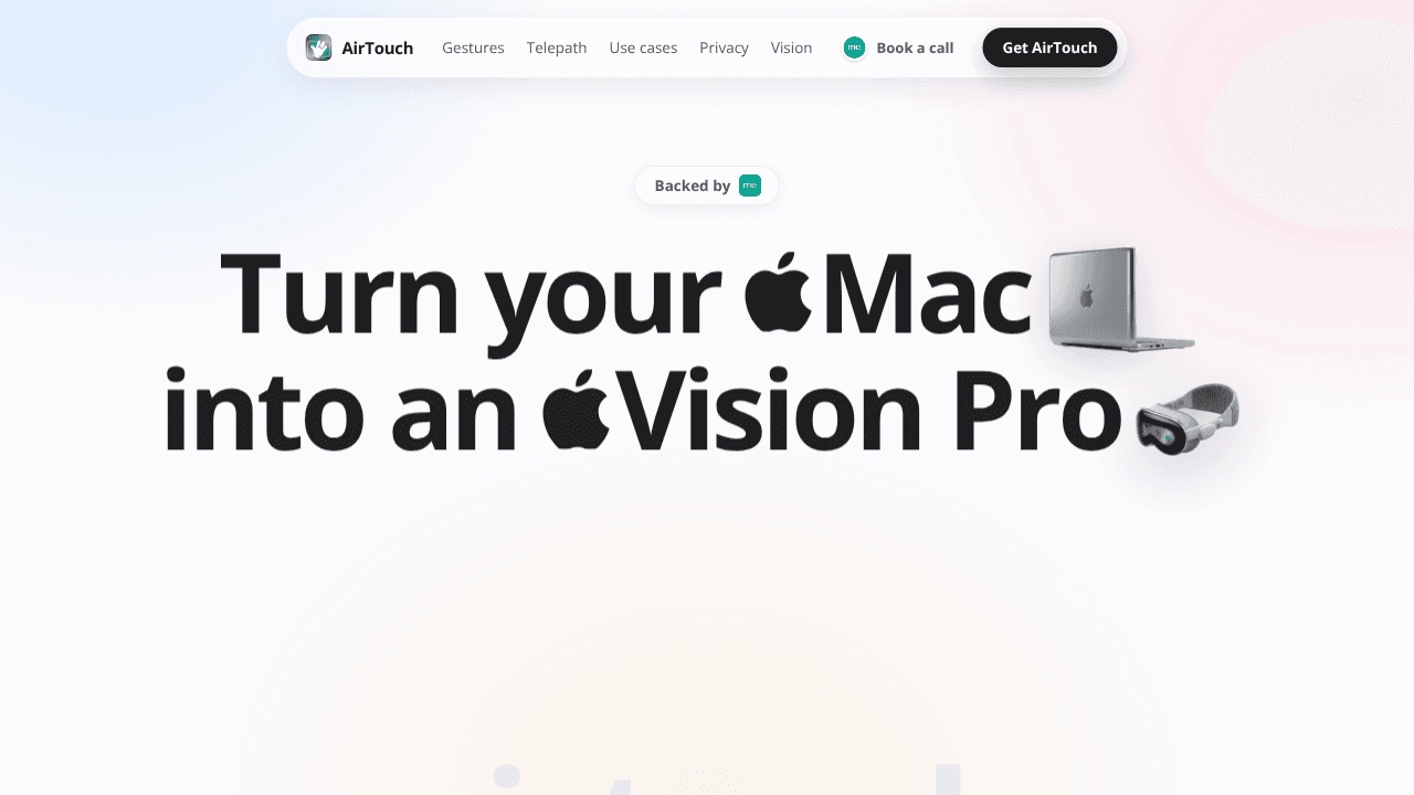 AirTouch website screenshot