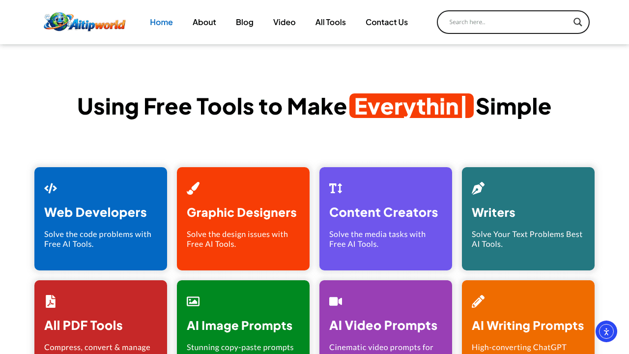 AiTipWorld website screenshot