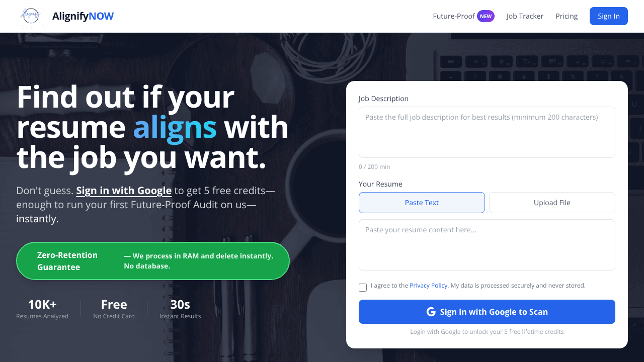 AlignifyNOW website screenshot