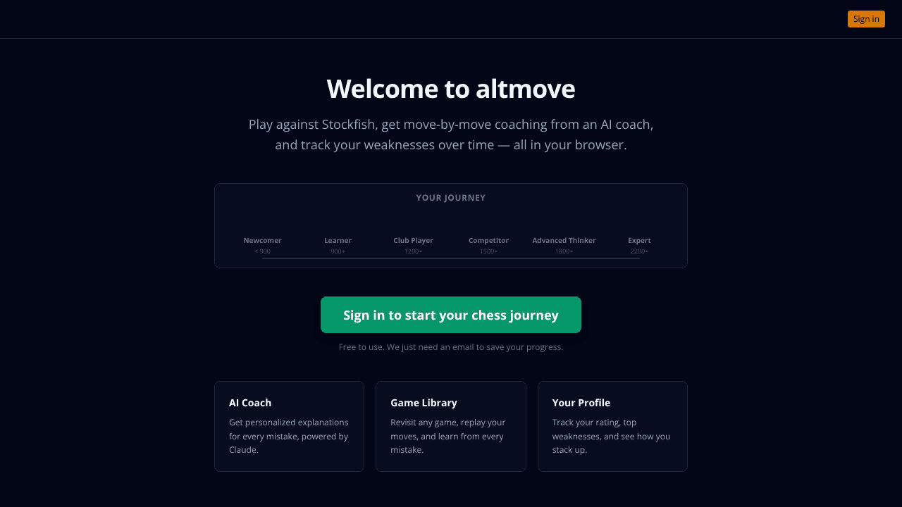 Altmove website screenshot