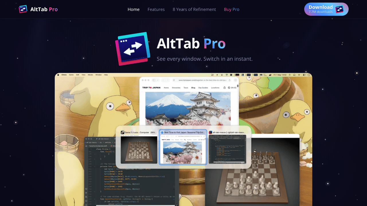 AltTab website screenshot
