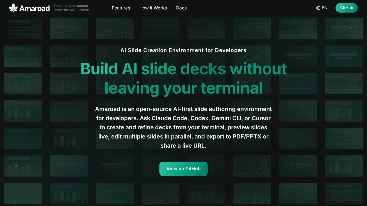 Amaroad website screenshot
