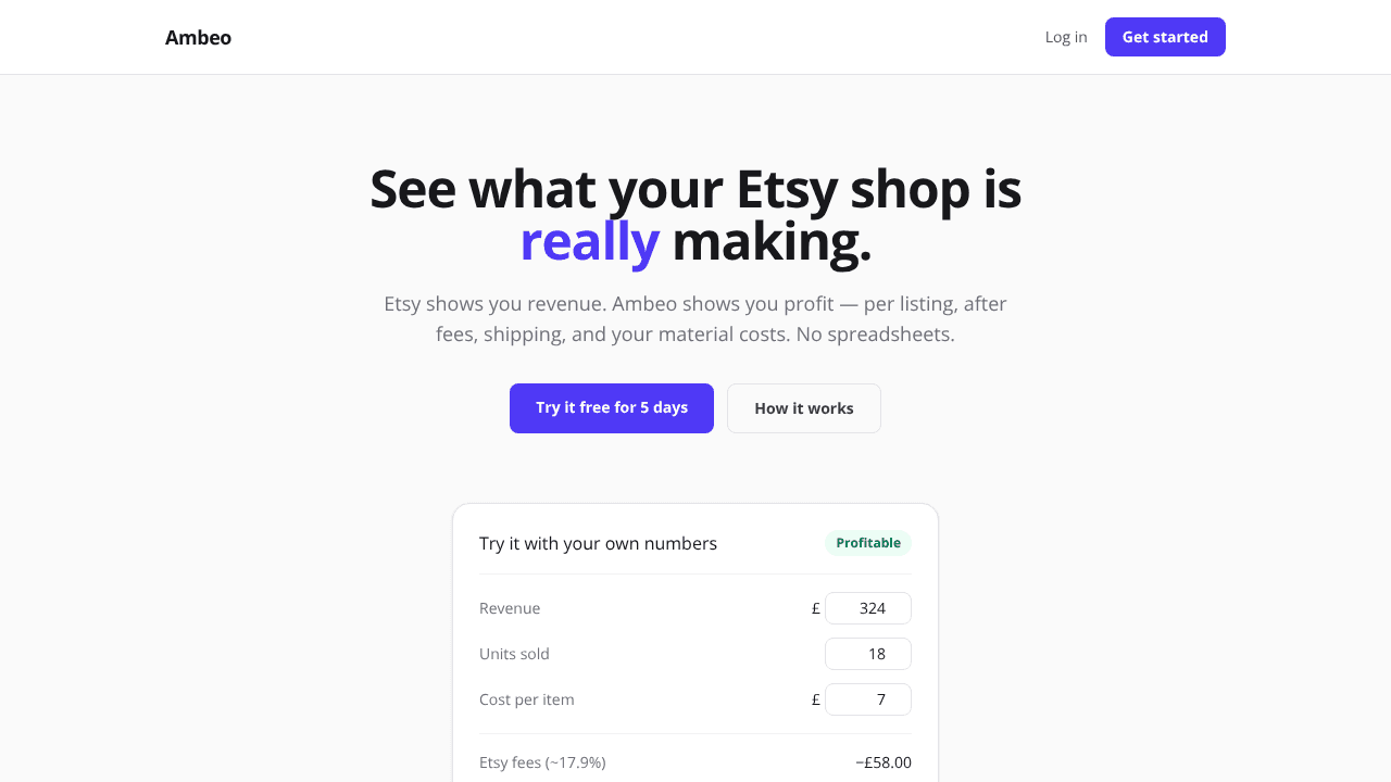 Ambeo  website screenshot