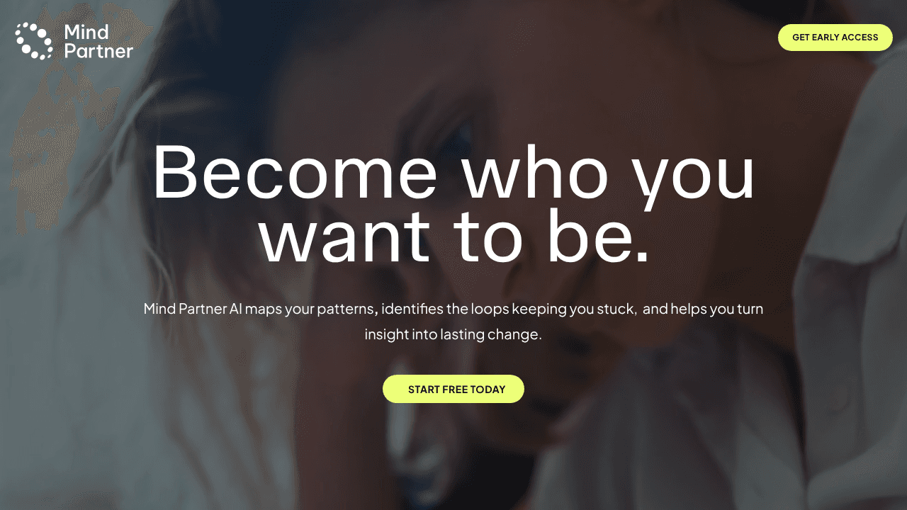 An AI thought partner built just for you website screenshot