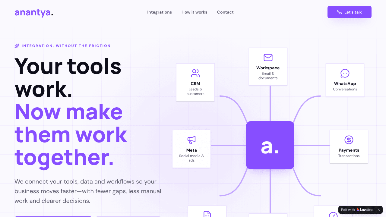Anantya Story Weaver website screenshot