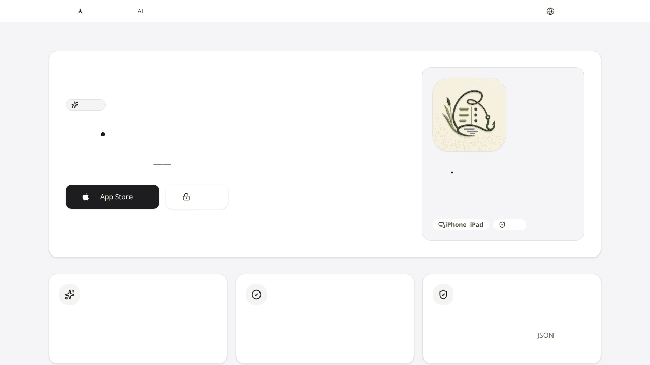 AnglerSlate Fishing Log website screenshot