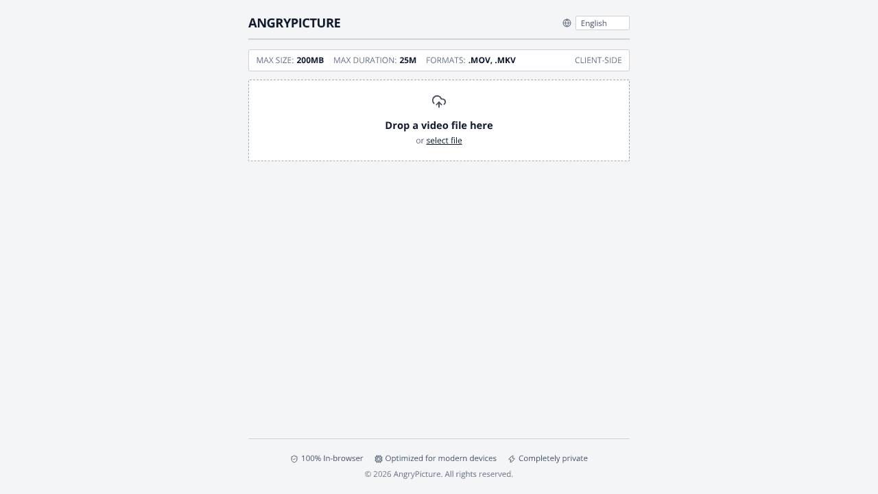 AngryPicture website screenshot
