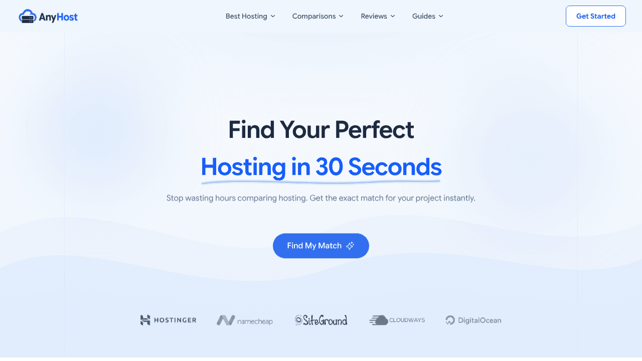 AnyHost.ai website screenshot