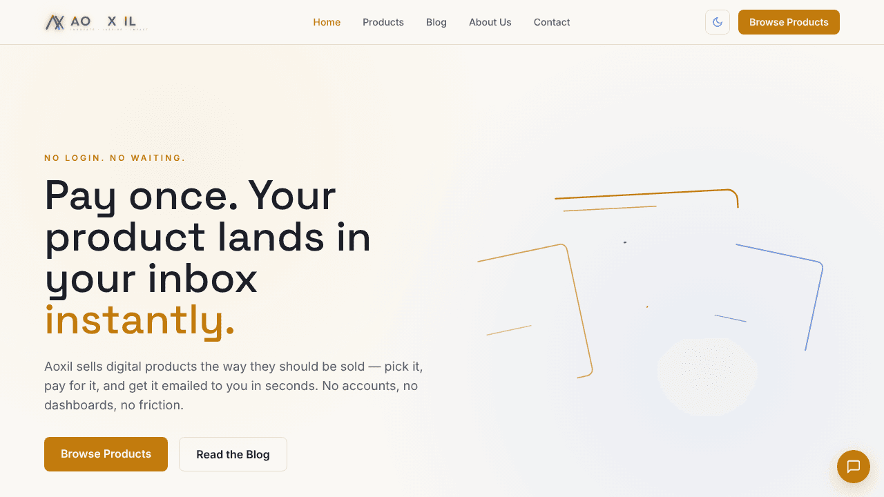 Aoxil website screenshot