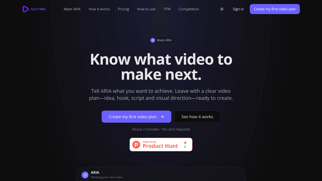 ApexVeo website screenshot