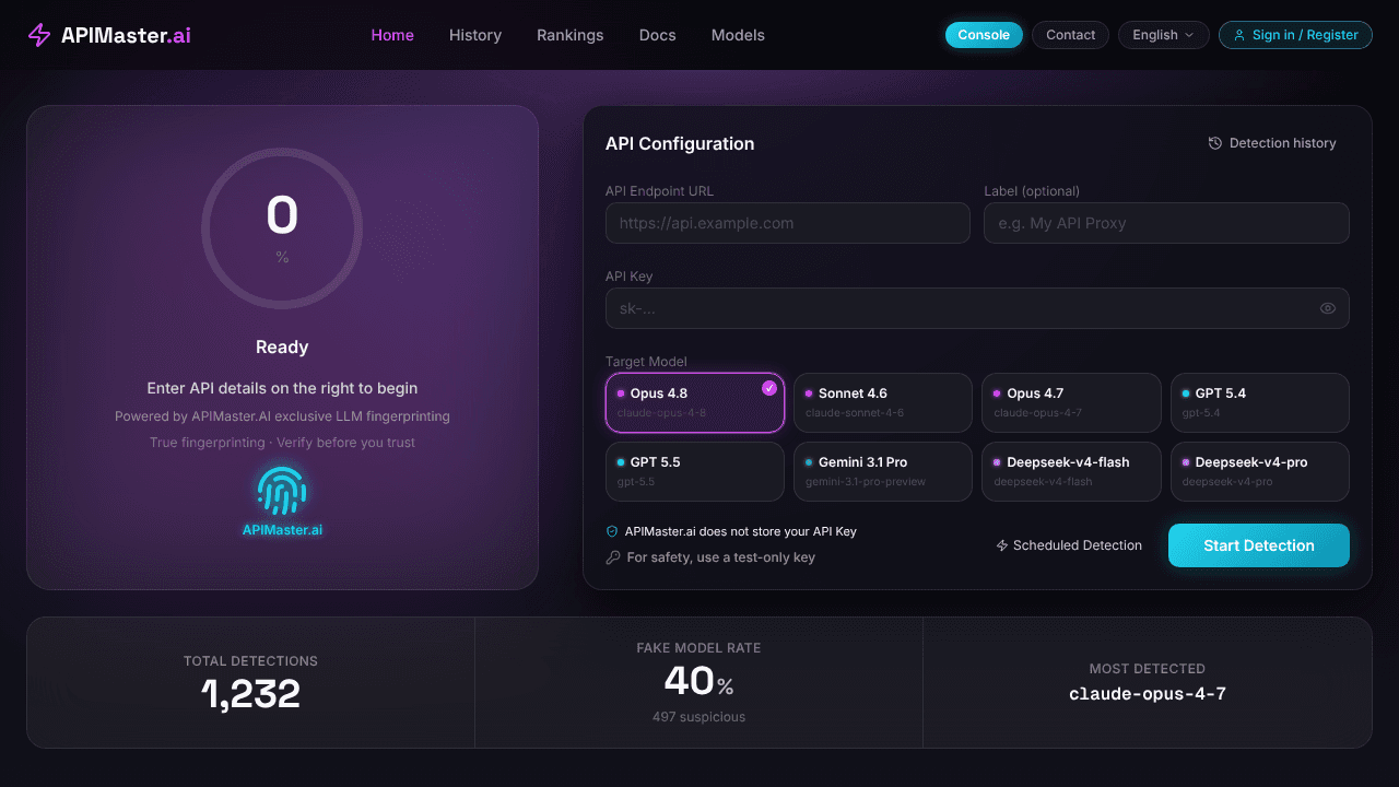 APIMaster.ai website screenshot