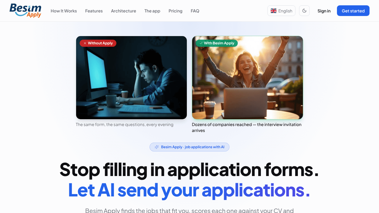 ApplyJob website screenshot