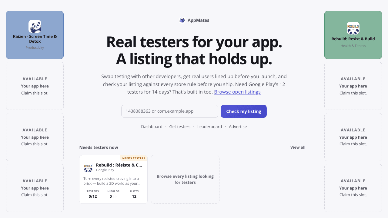 AppMates website screenshot